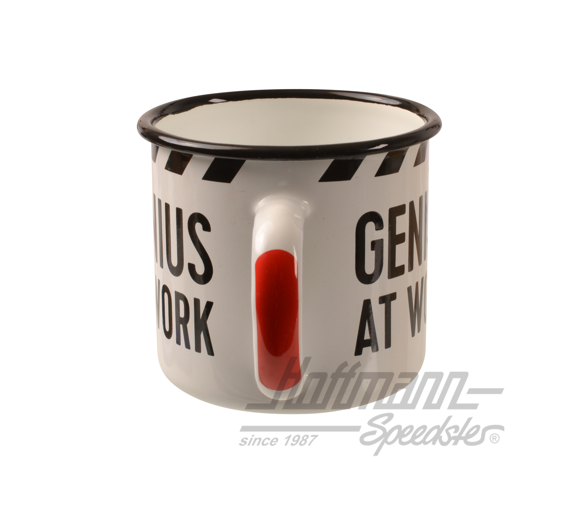 Metal mug, Genius At Work                                                                           