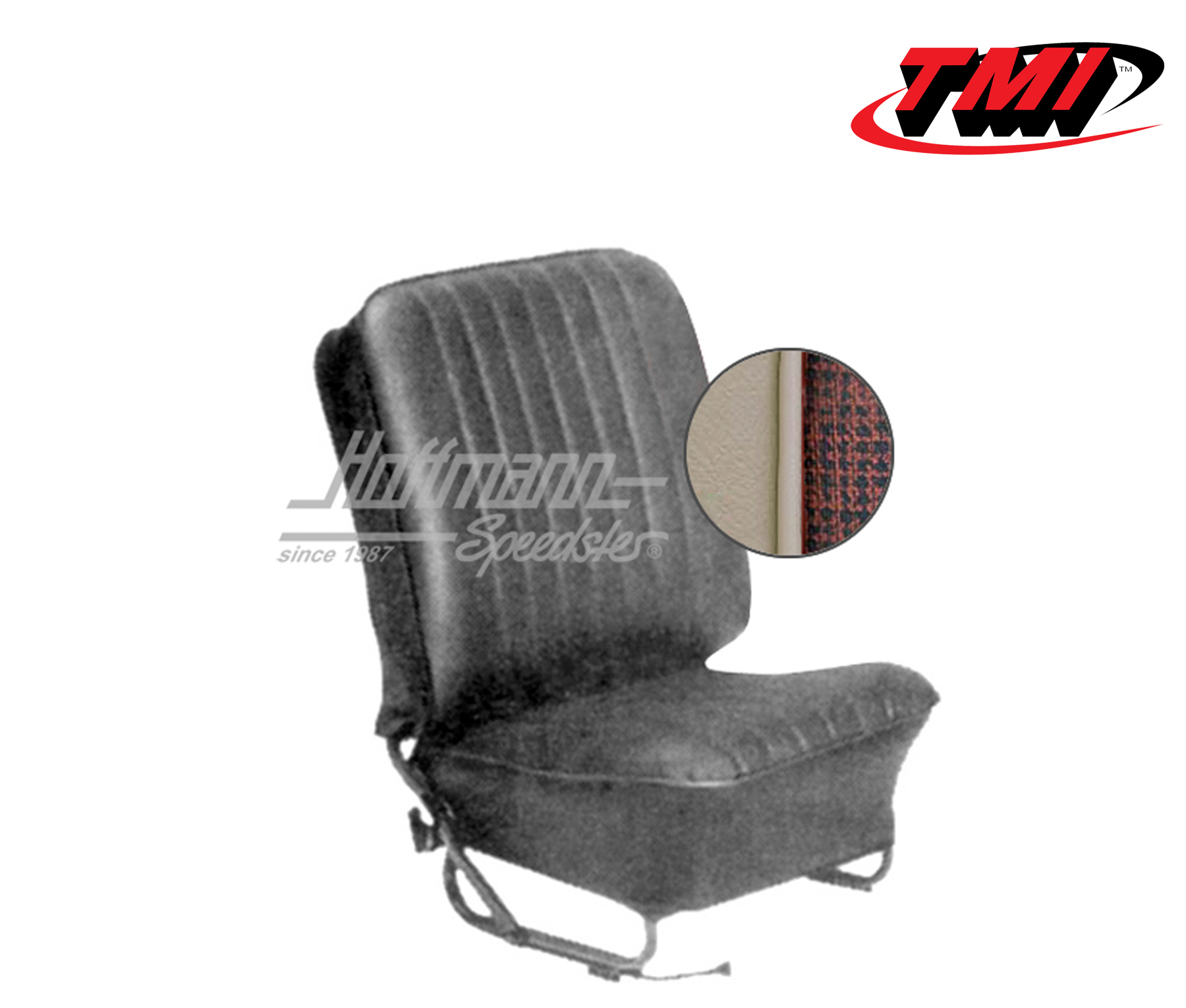Seat upholstery, Conv., 8.57-7.64, Mesh, red/off-white | 43-1322-15-338 | 055-6617-85