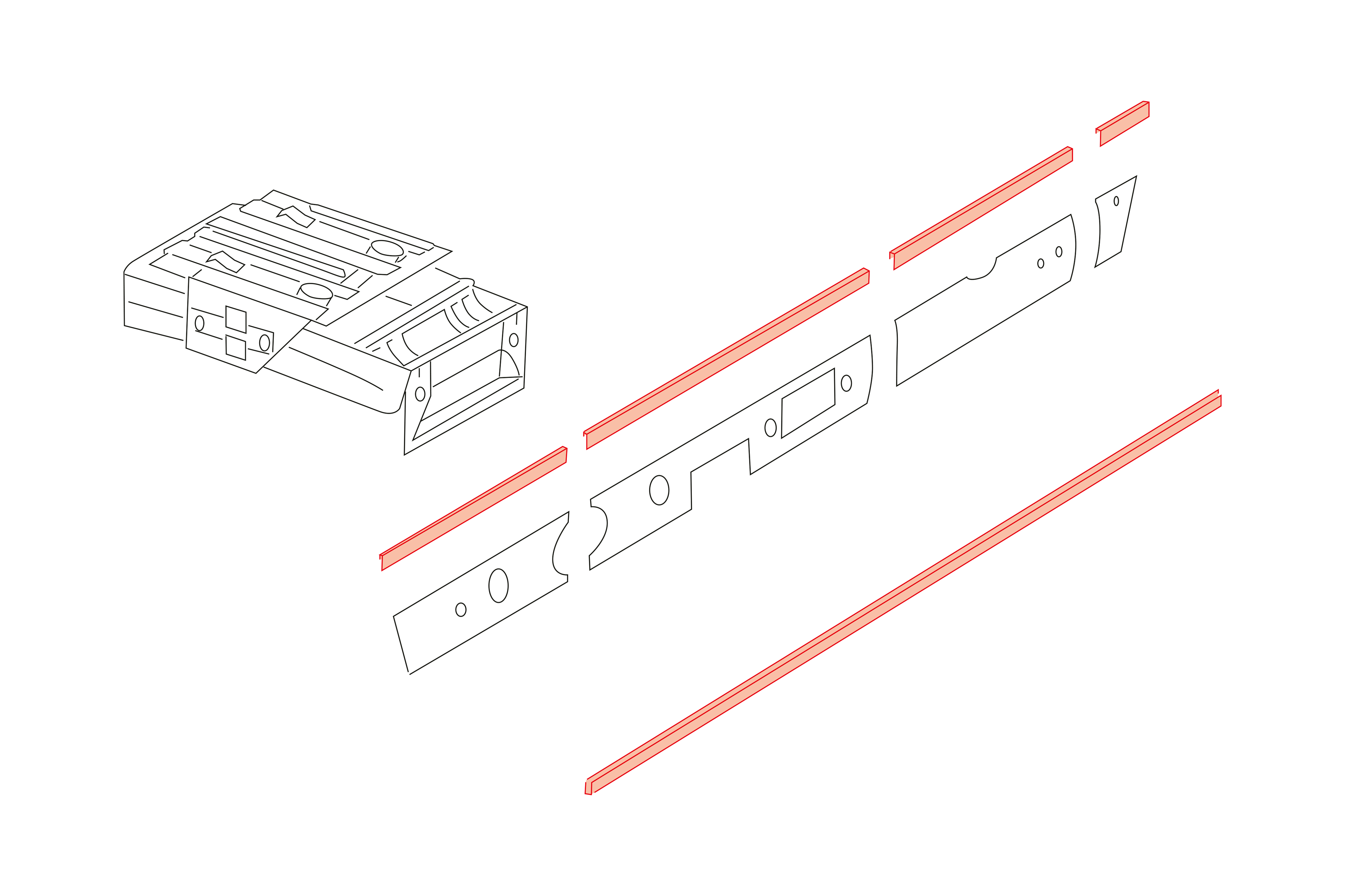 Moudling set, dashboard, 911/912, 65-68                                                             