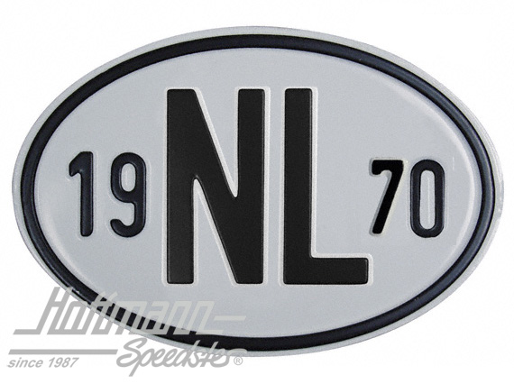 Nationality plate "NL", alu, with year 1970 |  | 020-2391-70