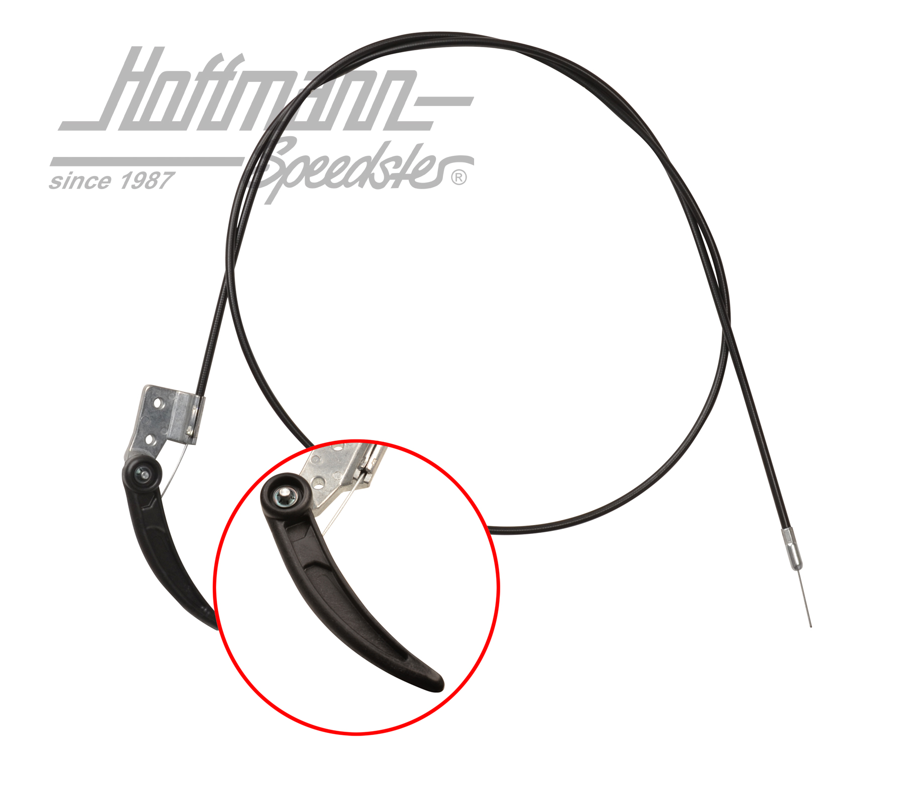 Hood release cable, front, 924/944, 76-83                                                           