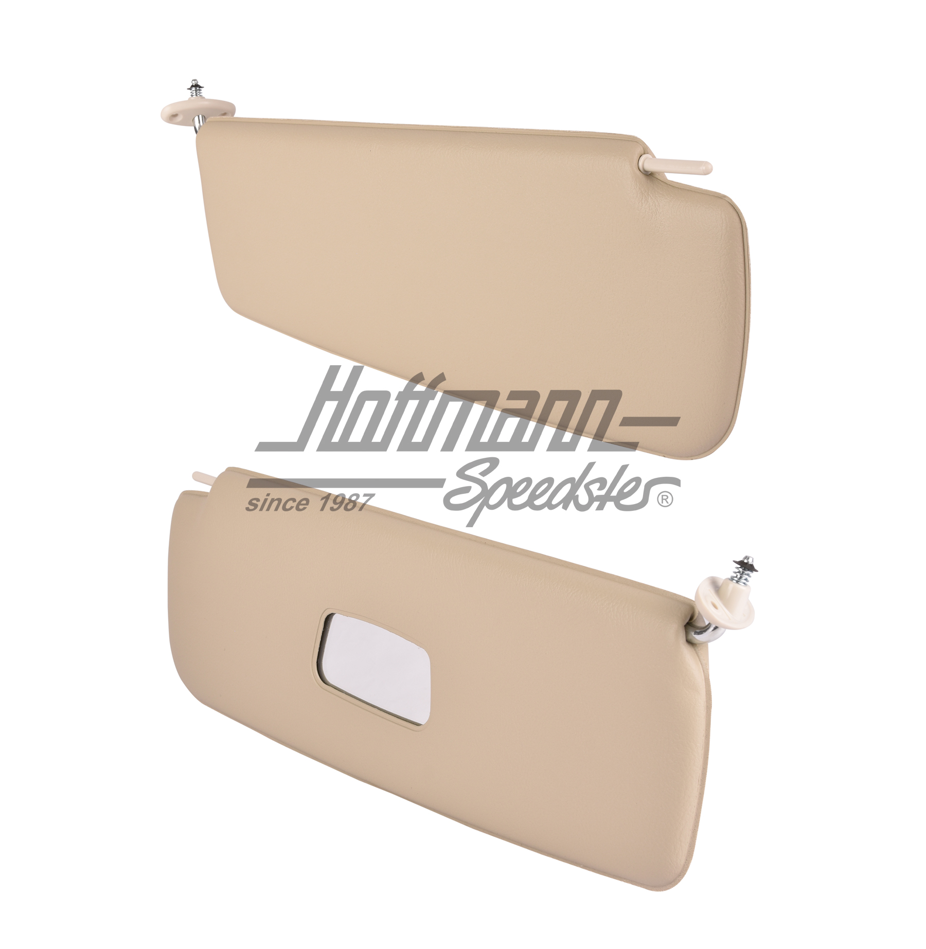 Sun visors, mirror, Type 3, off-white                                                               