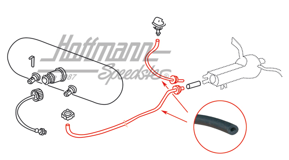 Hose, windscreen washer system                                                                      