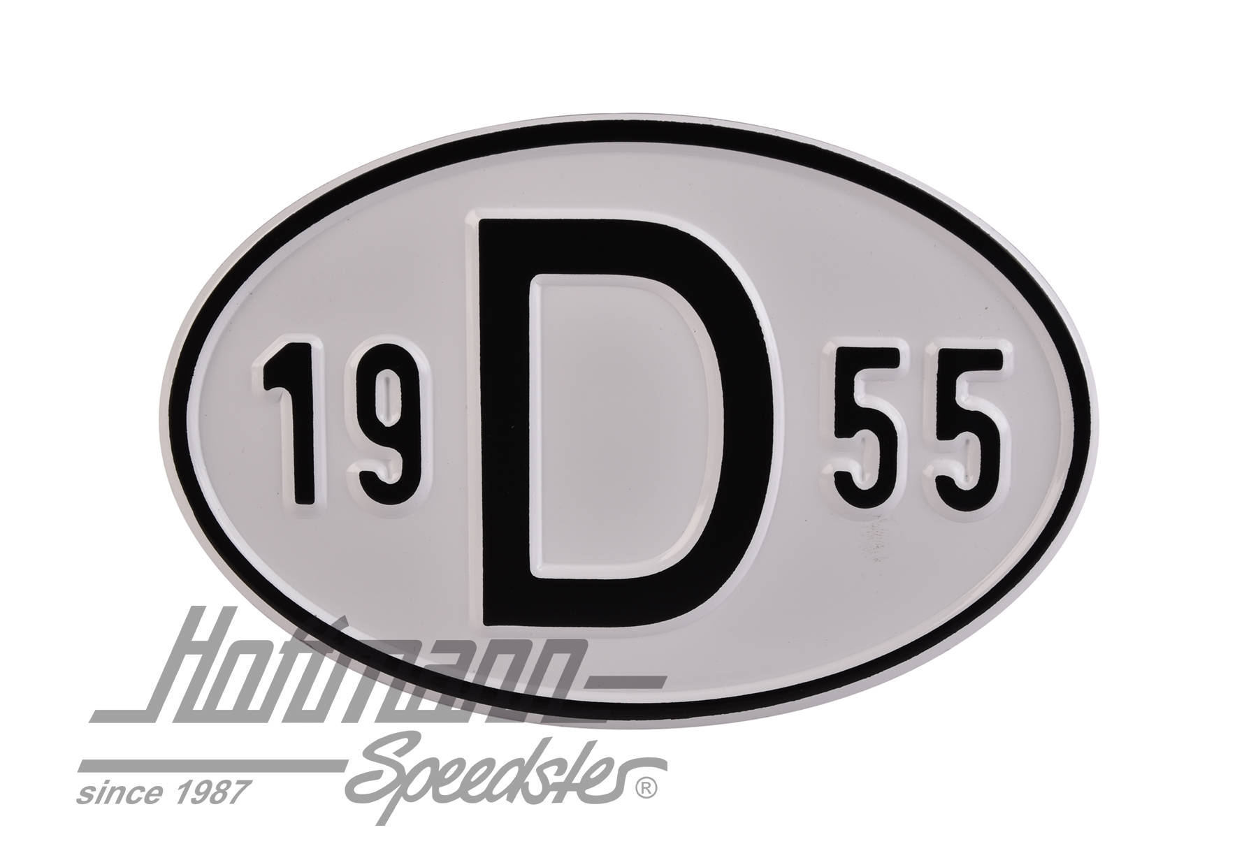 Nationality plate "D", alu, with year 1955 |  | 020-2396-55