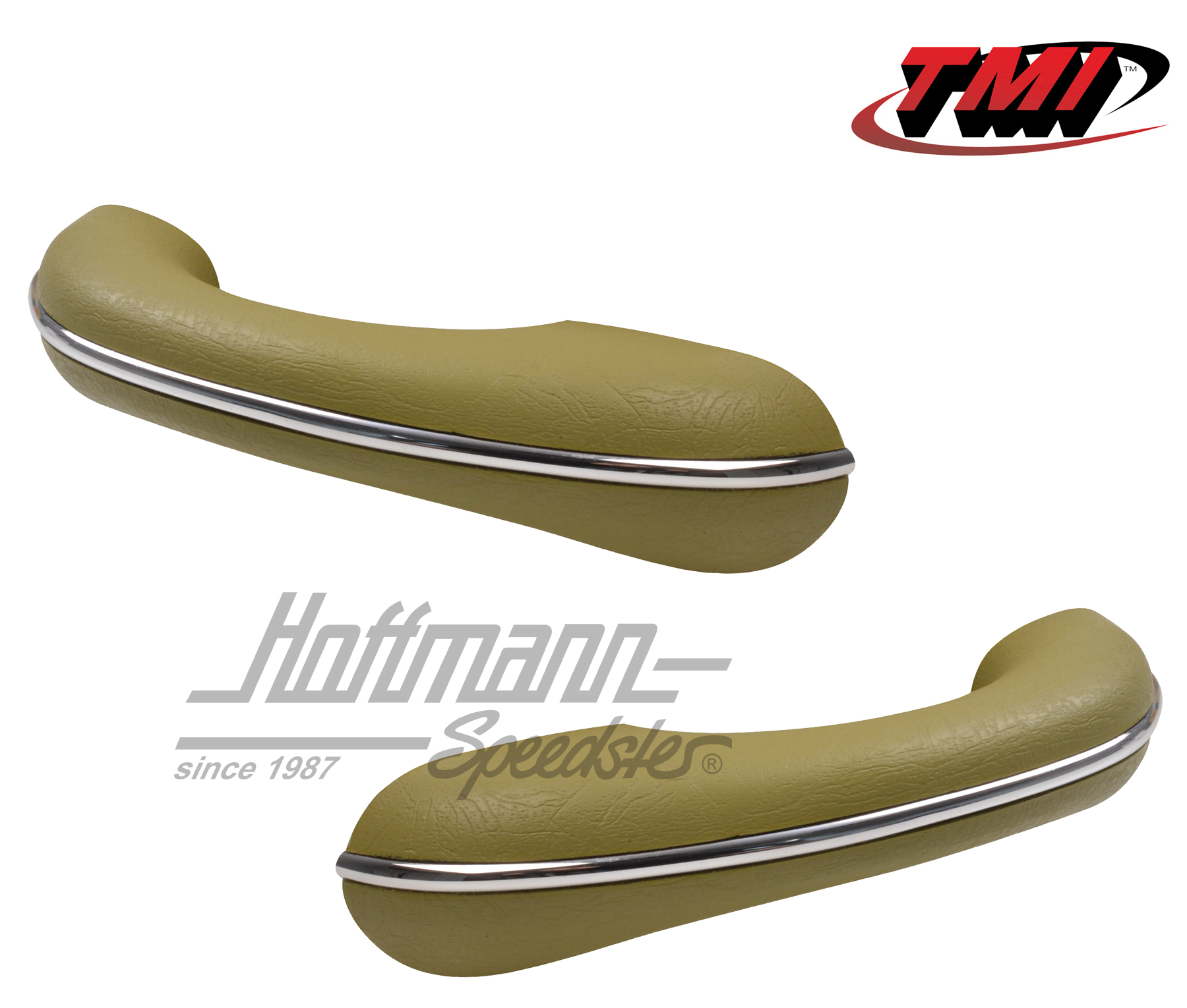 Armrests, 8.54-7.67, pea green, left/right | 16-1613-25/16-1612-25 | 055-7422