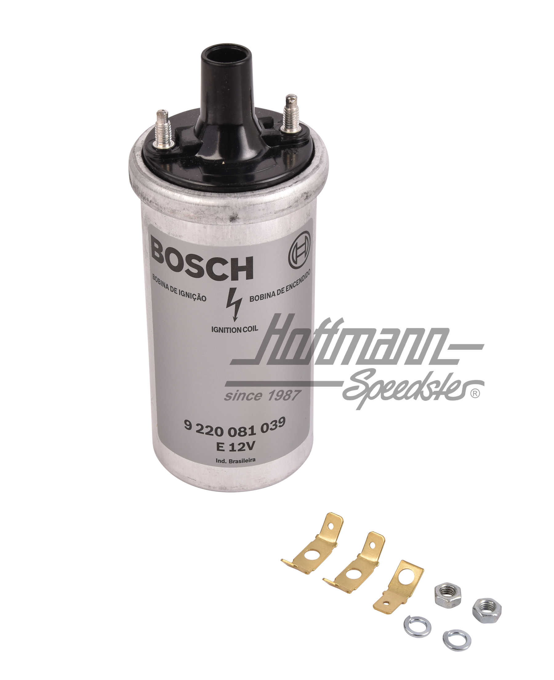 Ignition coil Bosch, 12 V, 3.0 OHM, "Silver" | 113 905 115 | 020-0400-05