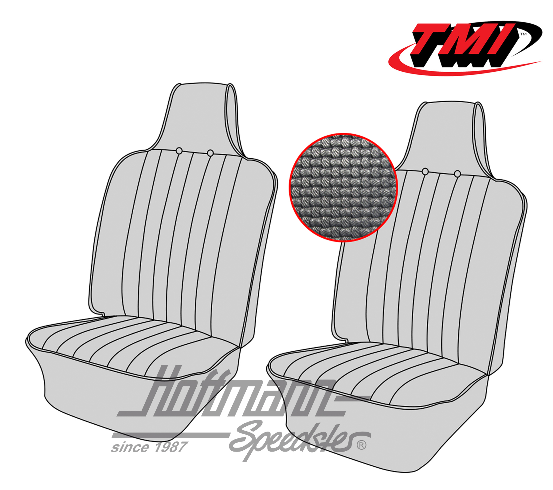 Seat upholstery, front, 
Type 3, 8.69-7.72, black | 43-3004-01 | 069-9609-01