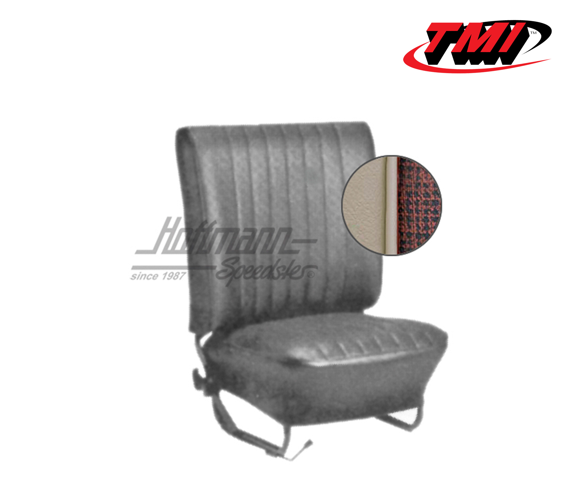 Seat upholstery, Conv., 8.64-7.67, Mesh, red/off-white | 43-1323-15-338 | 055-6550-85