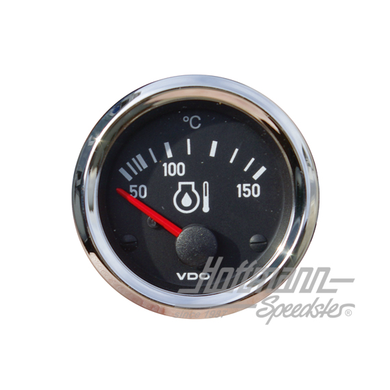 Oil thermometer "COCKPIT INTERNATIONAL", chromed                                                    