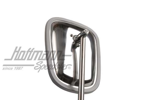 Door hinge rear-view mirror, chromed, Top-Quality                                                   