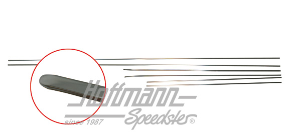 Moulding kit, 6-pieces, Golf Caddy, silver | 171 898 111 Caddy | 180-1190