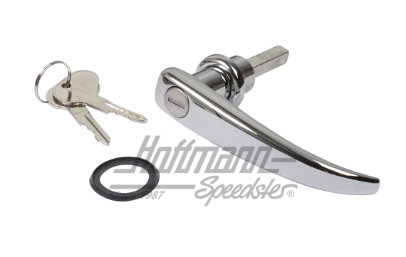 Handle, hinged door, outer, chromed, 50-58, long | 221 841 631 A | 089-5112-10