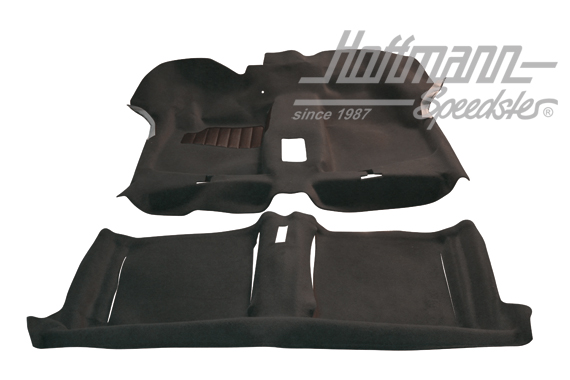 Carpet kit, Golf 1 Convertible, black                                                               