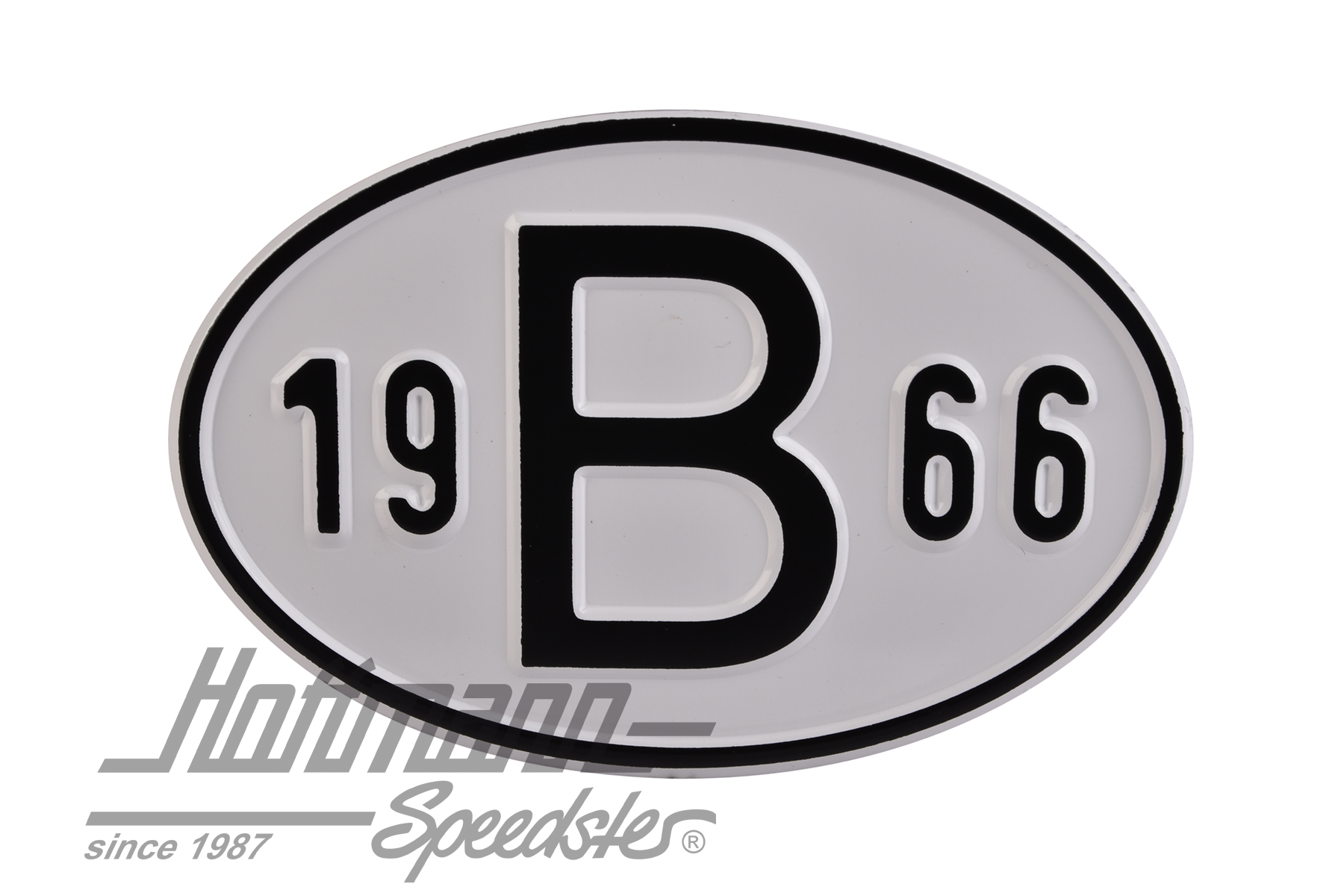Nationality plate "B", alu, with year 1966 |  | 020-2397-66
