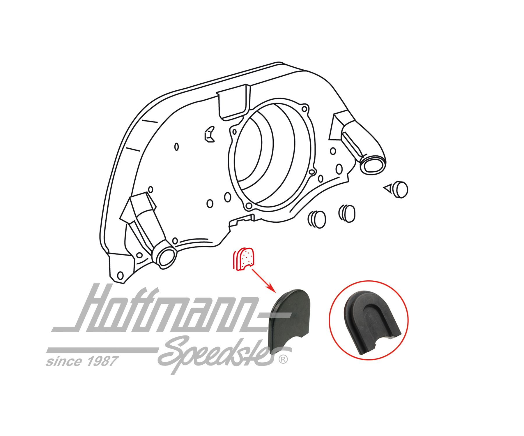 Plug, fan shroud, 1.3-1.6 | 211 119 217 | 020-1114-25