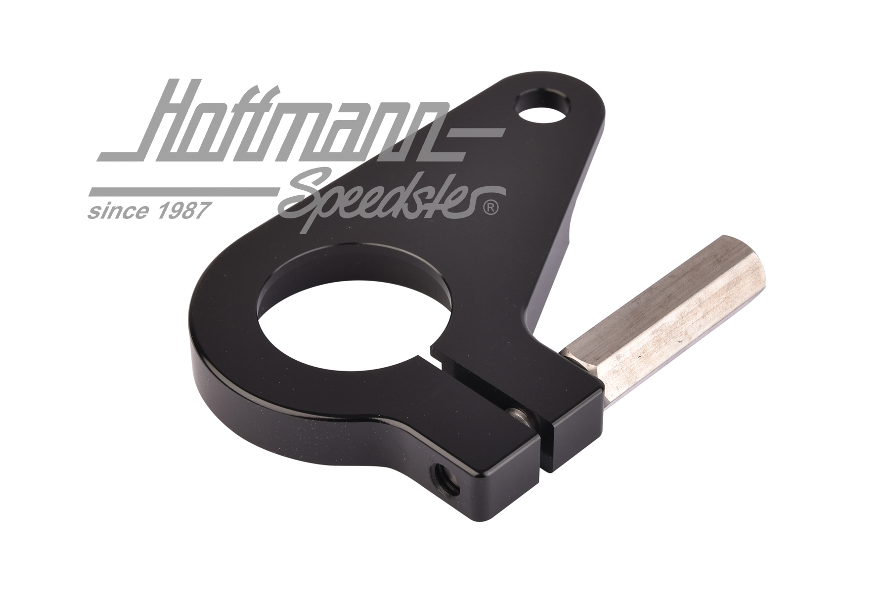 Distributor clamp, 1.7-2.0, Billet, black                                                           