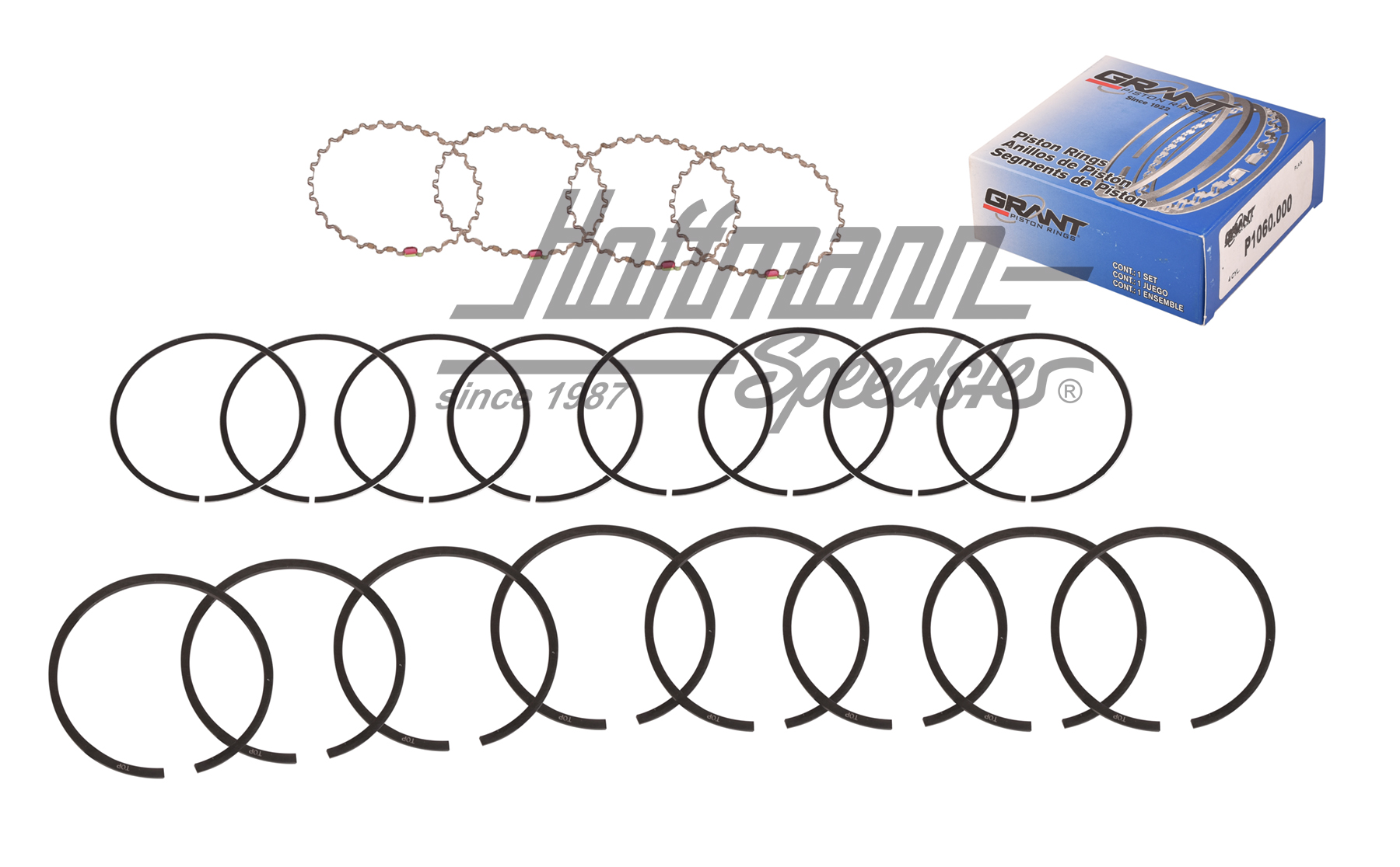 Piston rings, 80mm, 36/40HP for 4 pistons | VW8000T36R | 010-0520