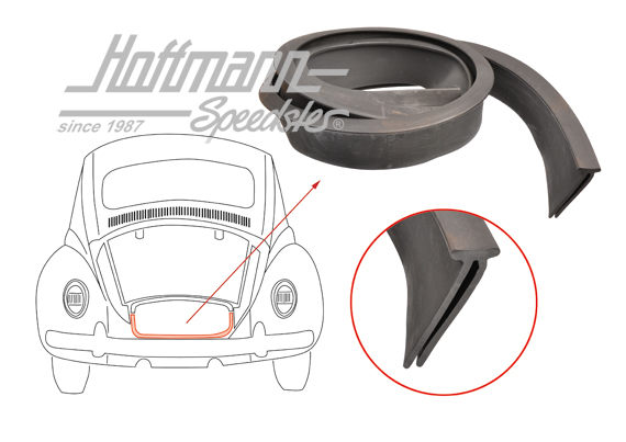 Engine-compartment seal, rear, closing panel                                                        