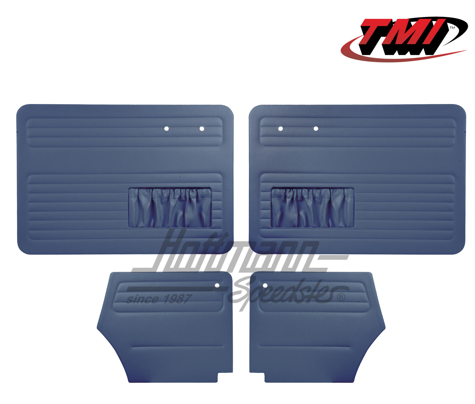 Door panels, Beetle Convertible, 55-64, blue | 10-1327-18 | 055-7558