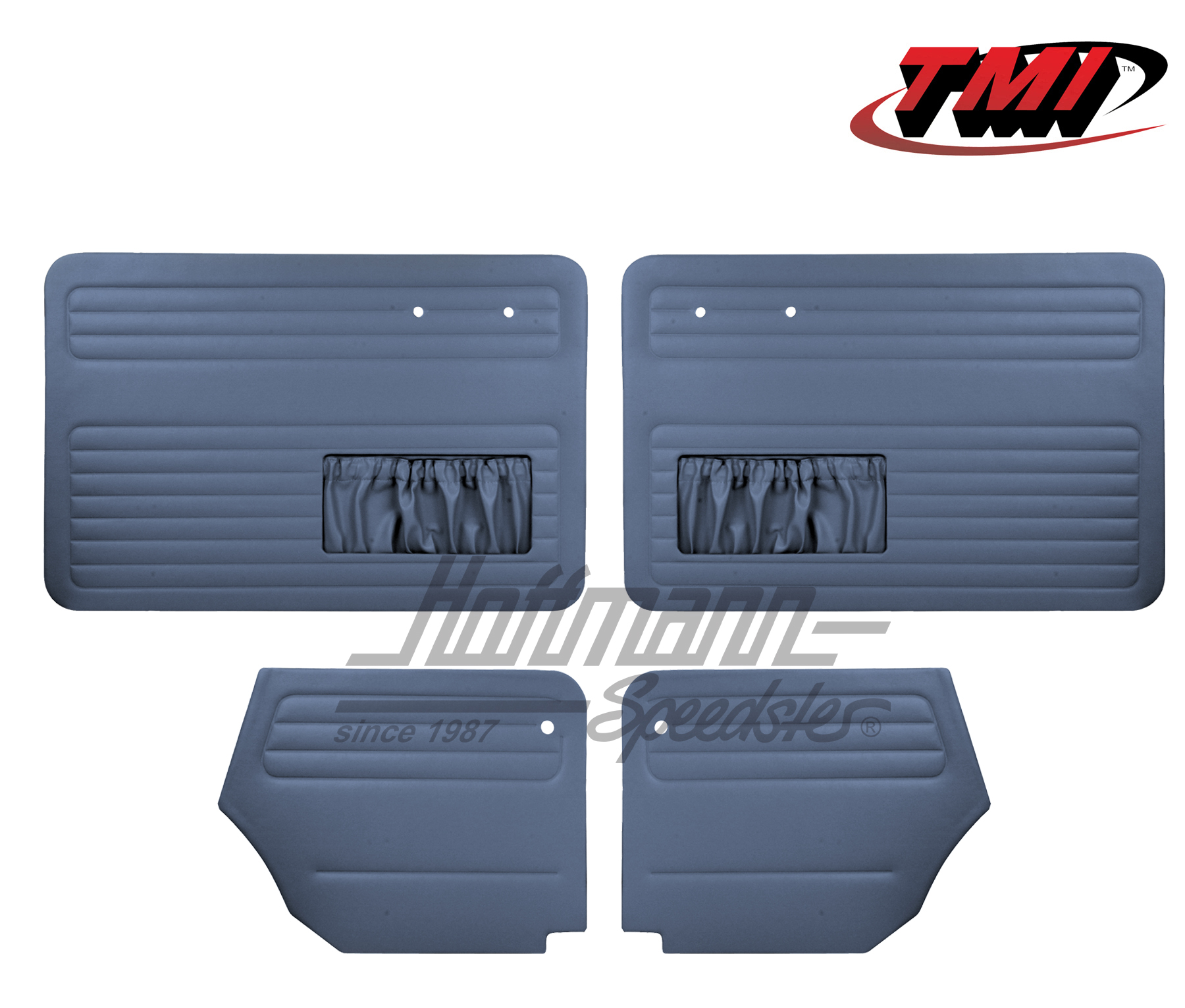 Door panels, Beetle Convertible, 64-66, blue | 10-1328-18 | 055-7568