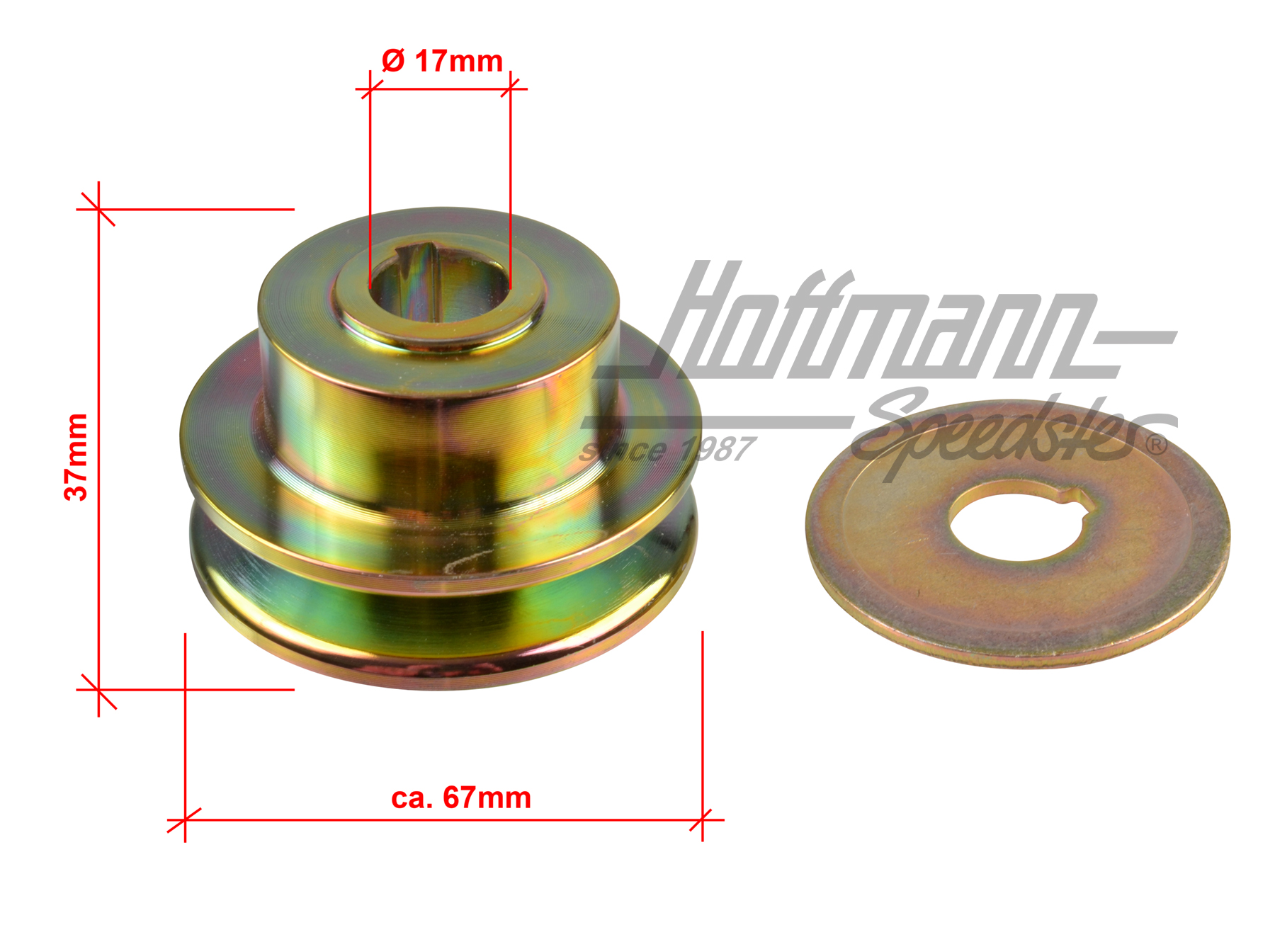 Pulley, alternator, Diesel, Bosch | 068 903 119 J | 209-0360-10