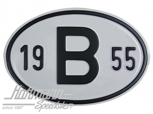 Nationality plate "B", alu, with year 1955 |  | 020-2397-55