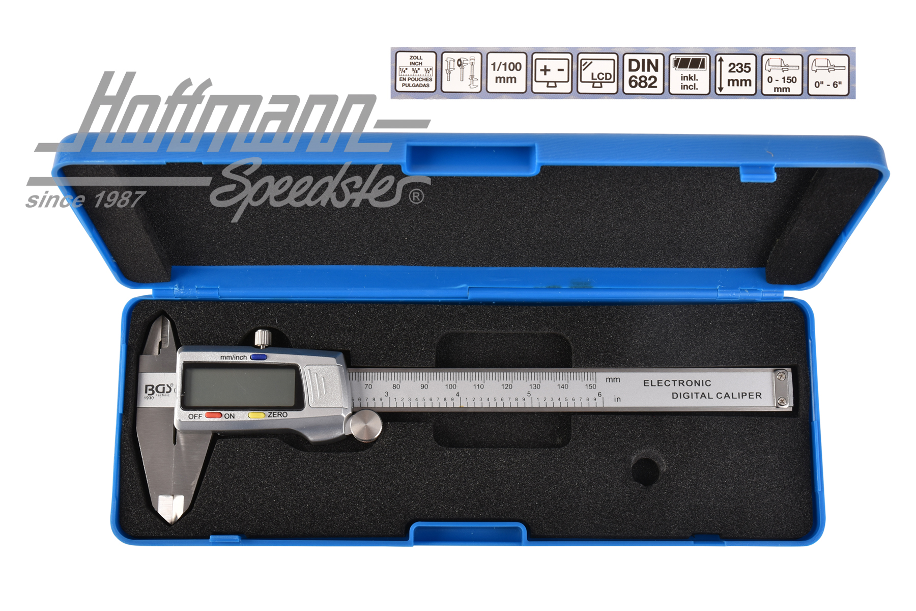 Digital caliper, 150 mm | --- --- --- | 027-0558