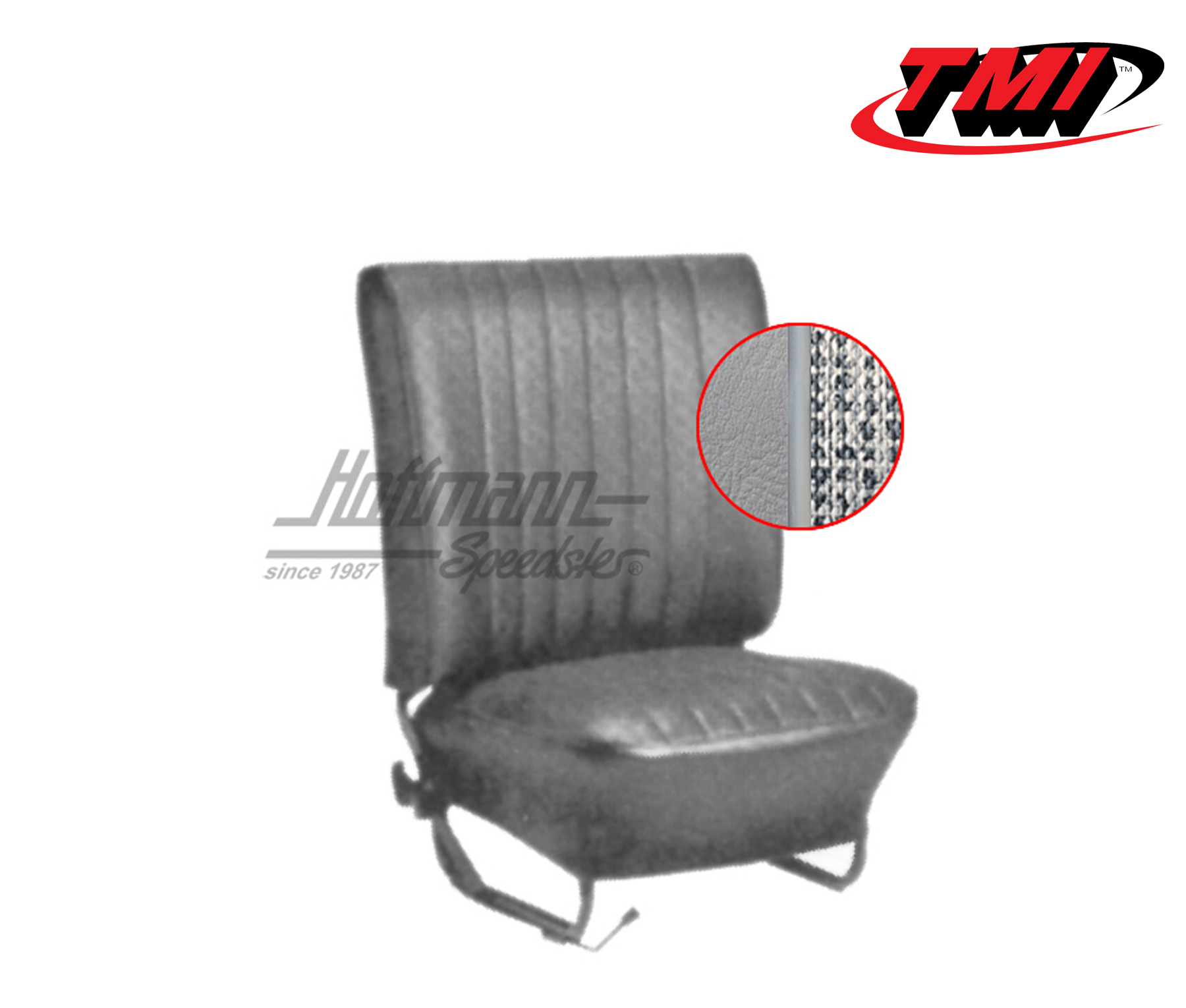 Seat upholstery, Conv., 8.64-7.67, Mesh, grey | 43-1323-16-334 | 055-6535-15