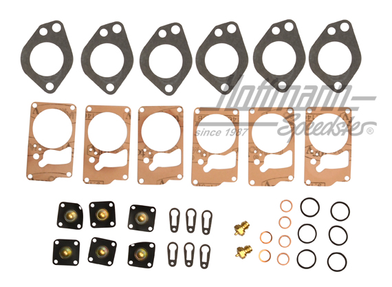 Gasket set, carburetor, Solex, 911, .65-.68                                                         