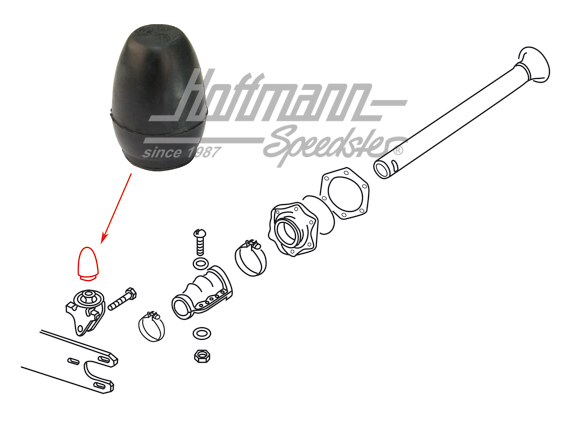 Rubber bump, rear, left/right | 311 501 191 | 020-4230