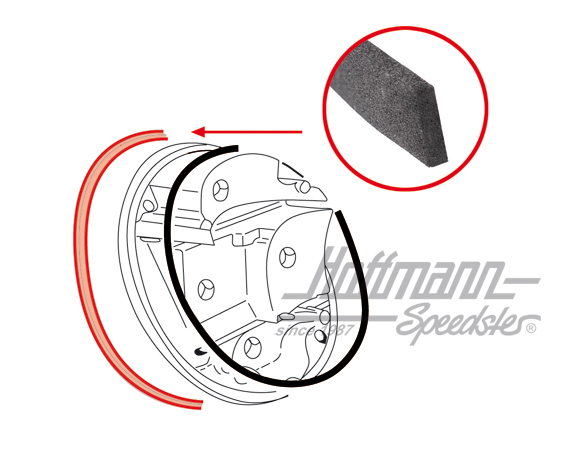 Seal, "elefant foot" support / fender | 135 945 191 | 020-4496-08