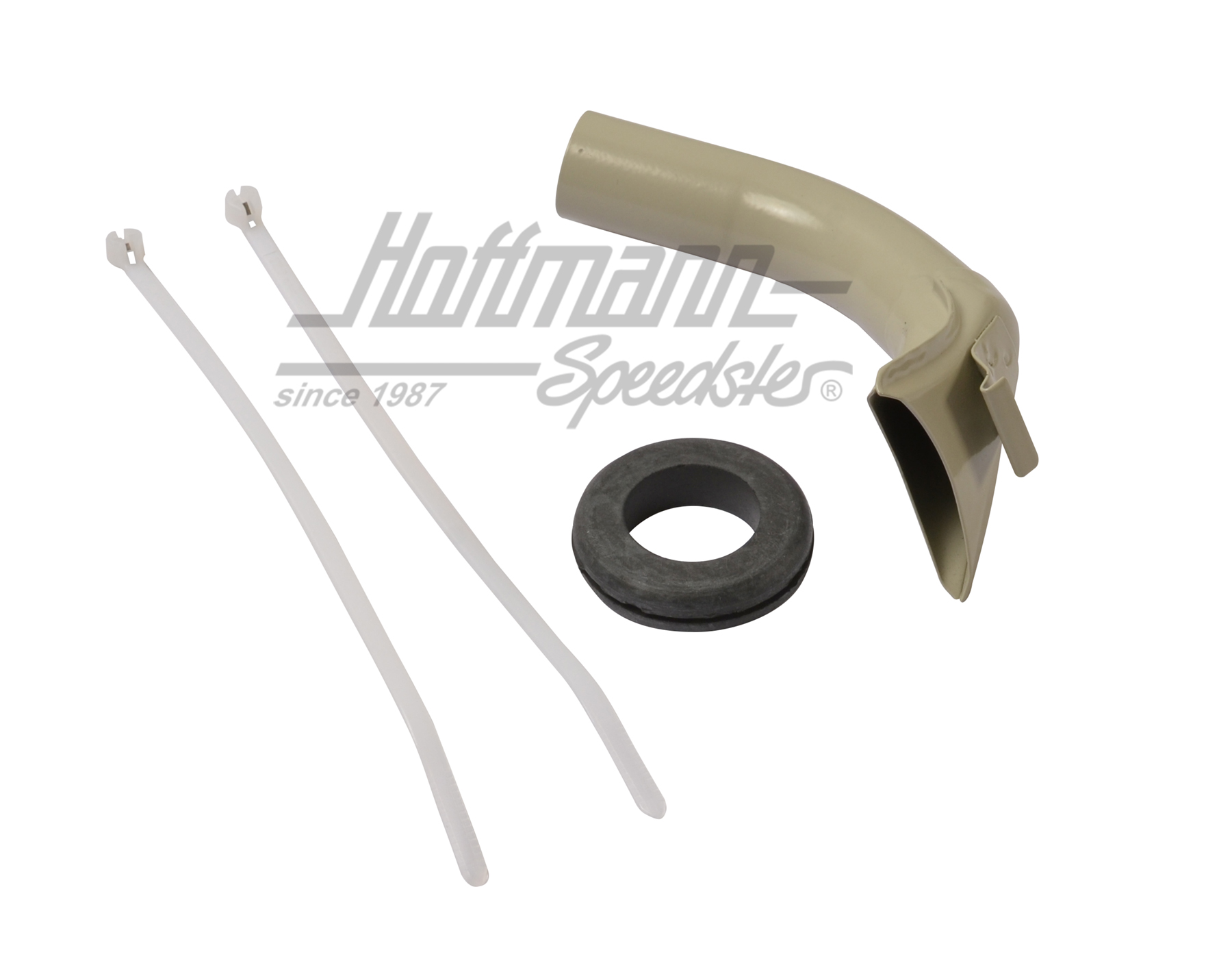 Heater tube, rear window, 65-68, left                                                               