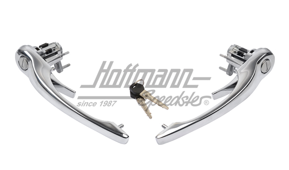 Door handles, keyed alike, 911, 69-76, chromed                                                      