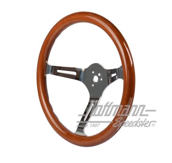 Steering wheel, wood (pale), Empi, 380/31mm                                                         