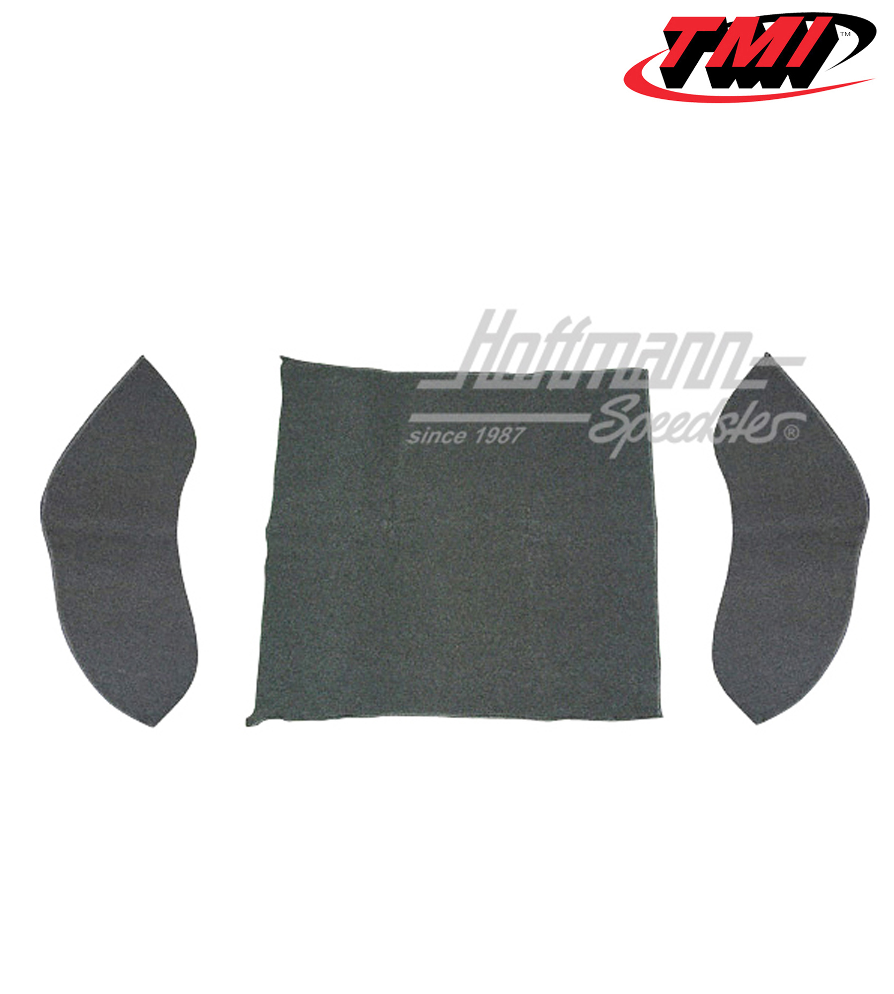 Rear well carpet kit, Sedan, grey, 8.57-7.64 | 34-R1101-407 | 020-5345