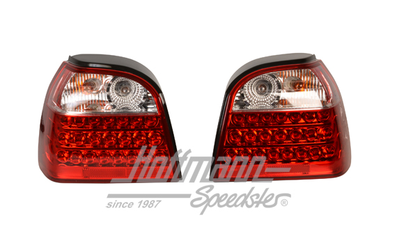 Tail lights, Golf 3, LED, clear/red | RVG302RC | 219-4808