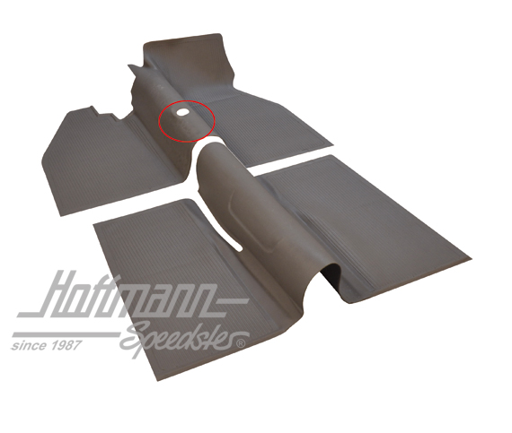 Rubber covering, floor plate, 8.59-7.67, grey | 113 863 703 AGY | 020-0025-04