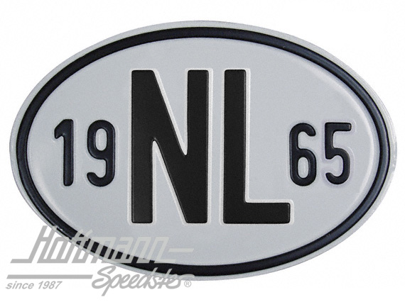 Nationality plate "NL", alu, with year 1965 |  | 020-2391-65