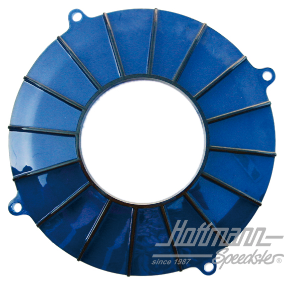 Backing plate, alternator/generator, Turbo-style, blue | AC 119 285 | 010-1416