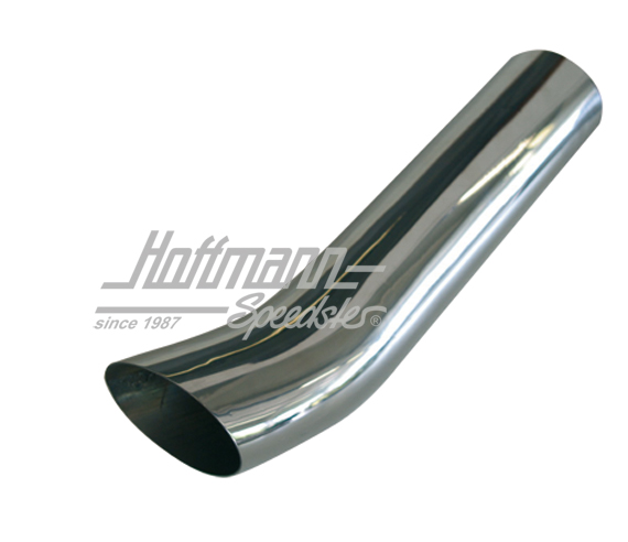 Exhaust tail pipe, polished, 76 mm | TU 251 001 | 120-6273