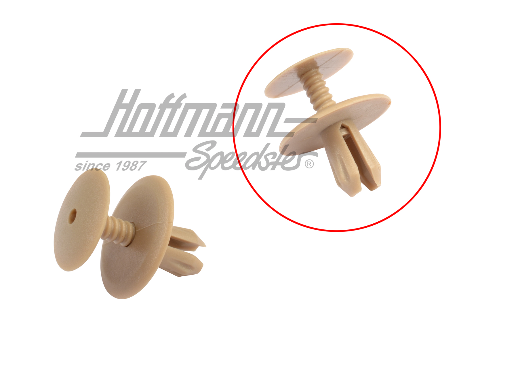 Clip, door panel, Bus T4, 5.95-6.03, light beige | 701 867 299 E Q70 | 408-2887-08