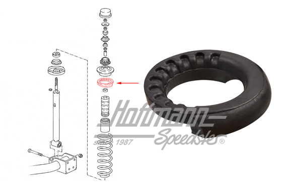 Support, upper spring cap, rear                                                                     