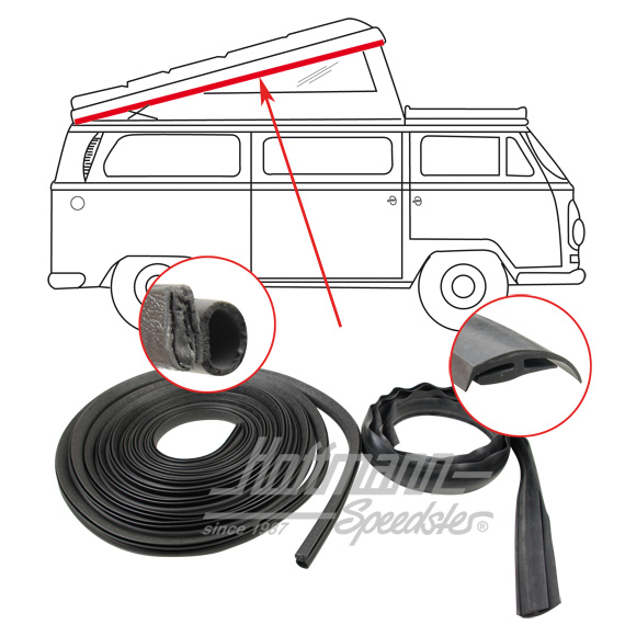 Seal, big roof, rear, .73- | 231 819 708 | 090-6078-12