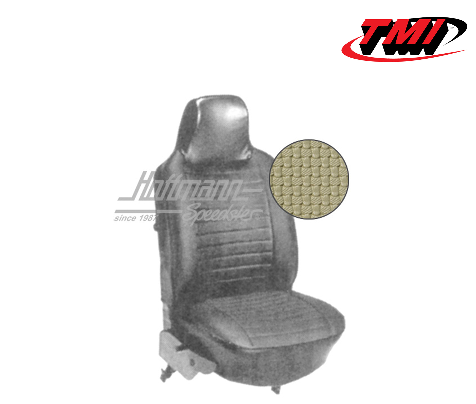 Seat upholstery, Sedan, 8.73-7.76, Basketweave, beige | 43-1128-04 | 055-5330