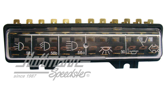 Fuse box, 12 fuses, 8.70- | 111 937 505 G | 020-1248-05