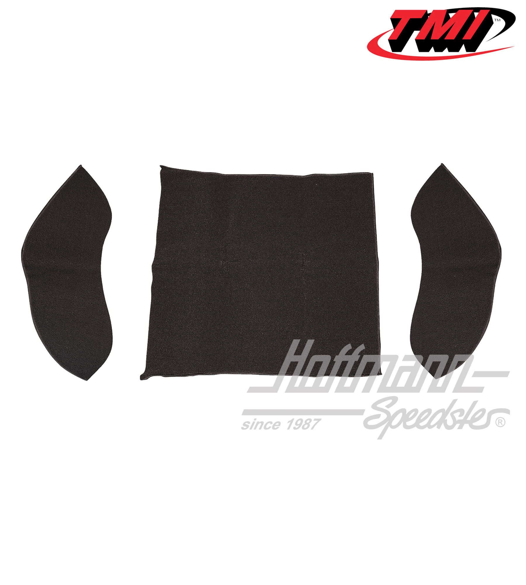 Rear well carpet kit, Sedan, black, 8.57-7.64 | 34-R1101-301 | 020-5339