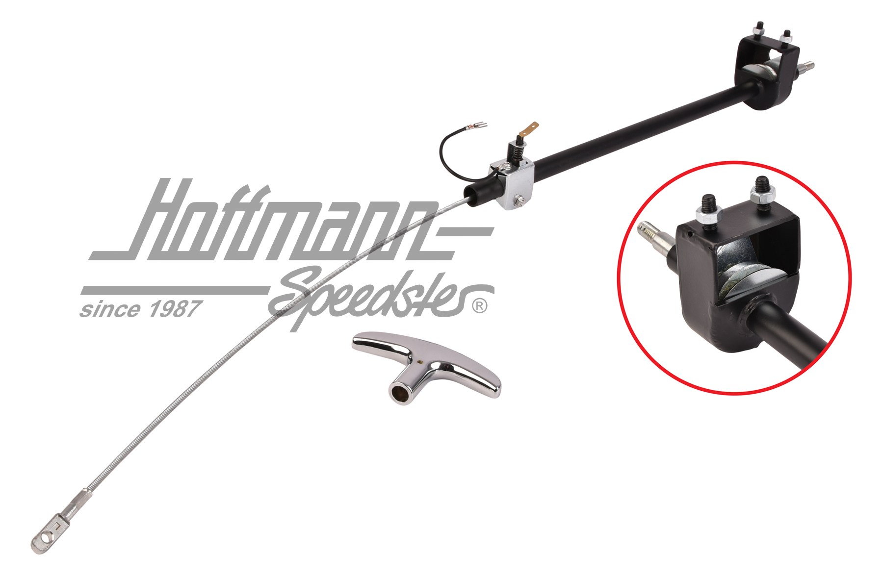 Guide tube, handbrake cable, complete, 356 A/B/C                                                    