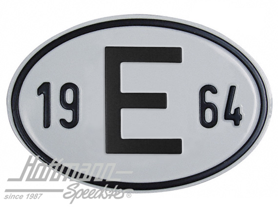 Nationality plate "E", alu, with year 1964 |  | 020-2403-64