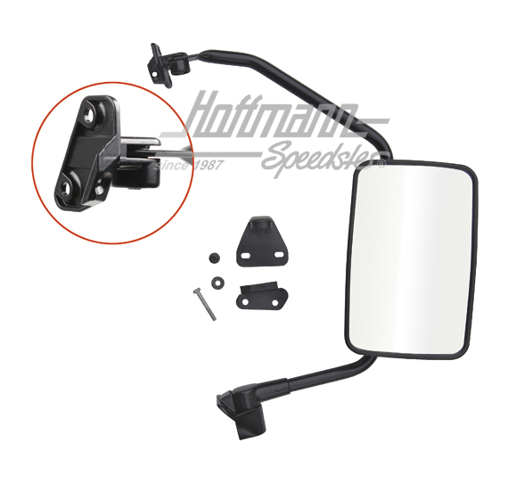 Rear-view mirror, Bus T3, big, right | 251 857 514 H | 370-5117-02