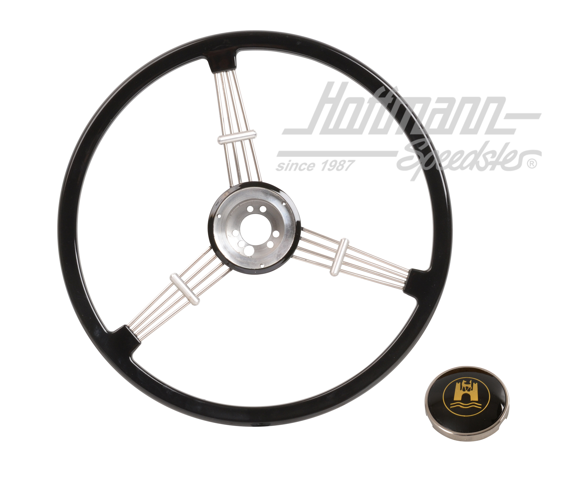 Steering wheel, Banjo, Empi, 400mm, black | 79-4059 | 020-3270-20